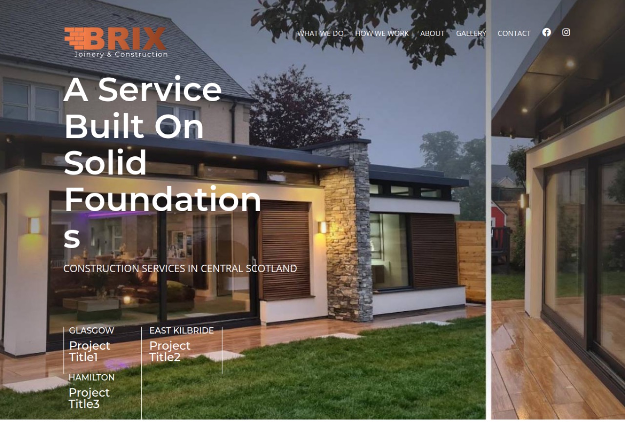 Brix Joinery website