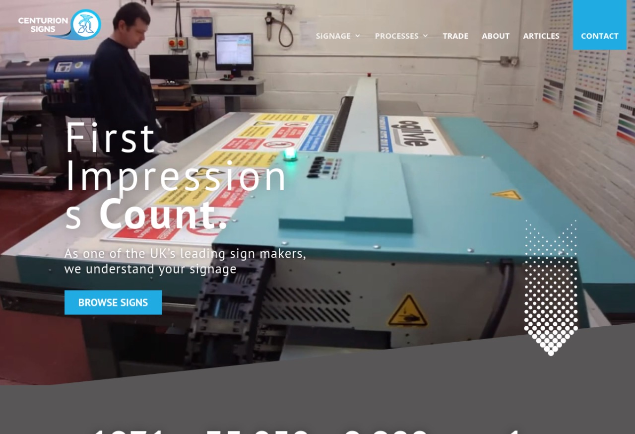 Centurion Signs website