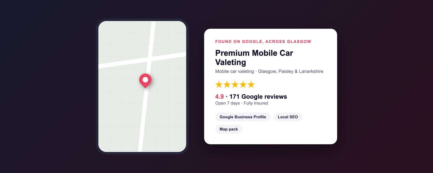 Premium Mobile Car Valeting Local SEO