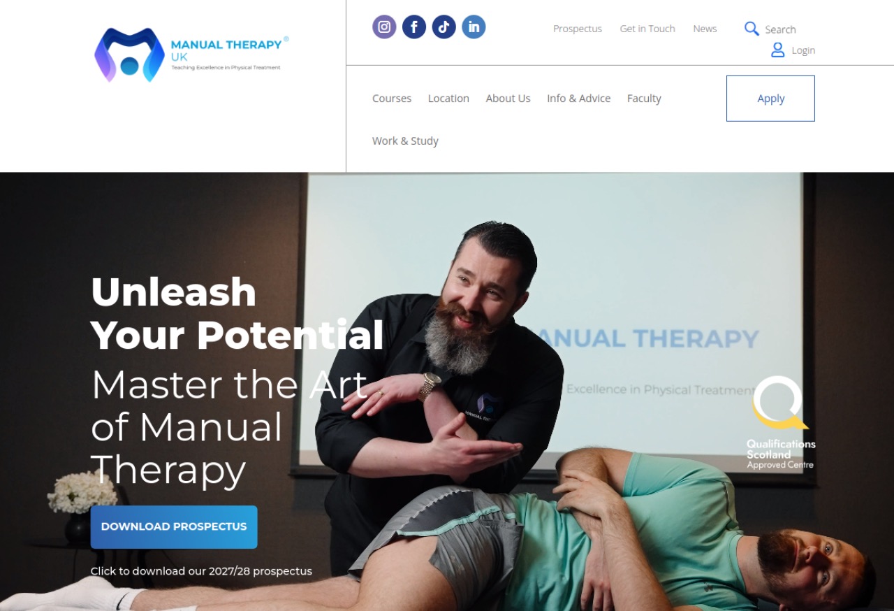 Manual Therapy UK website