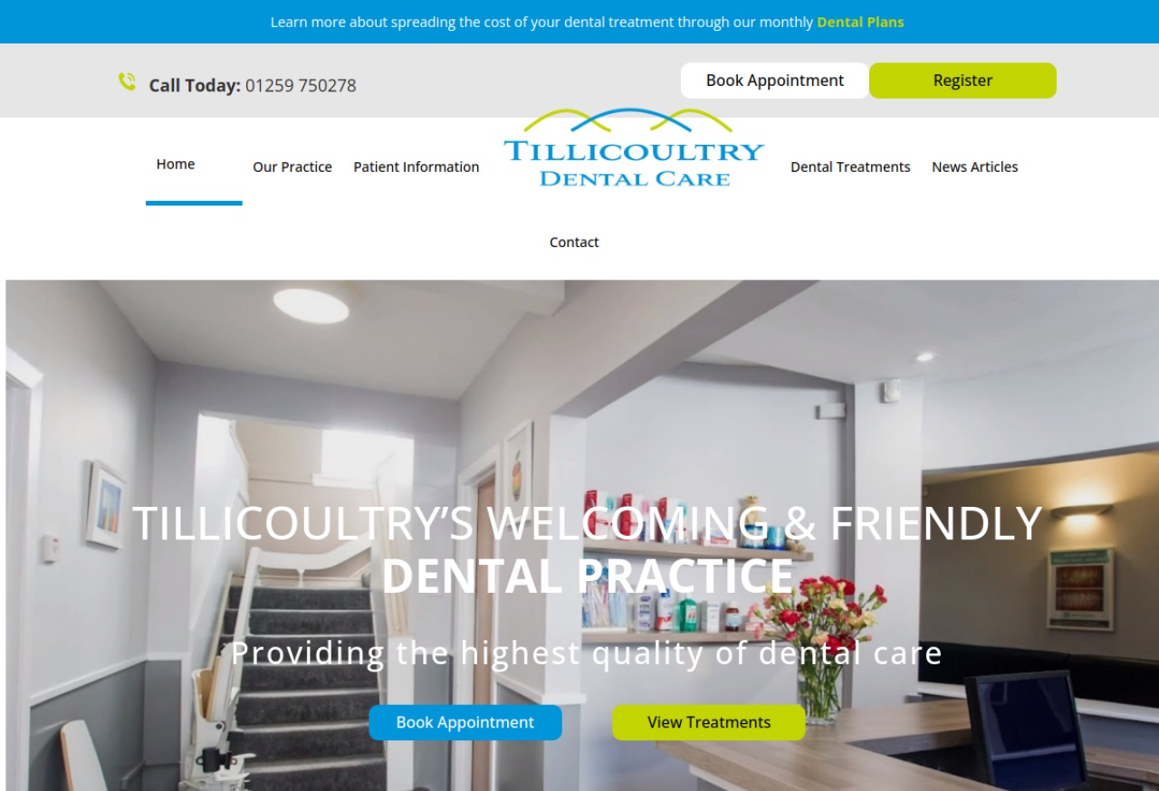 Tilly Dental website