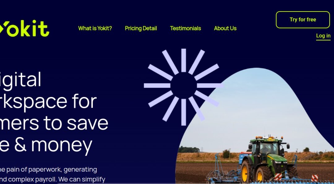 Yokit farm-management platform website