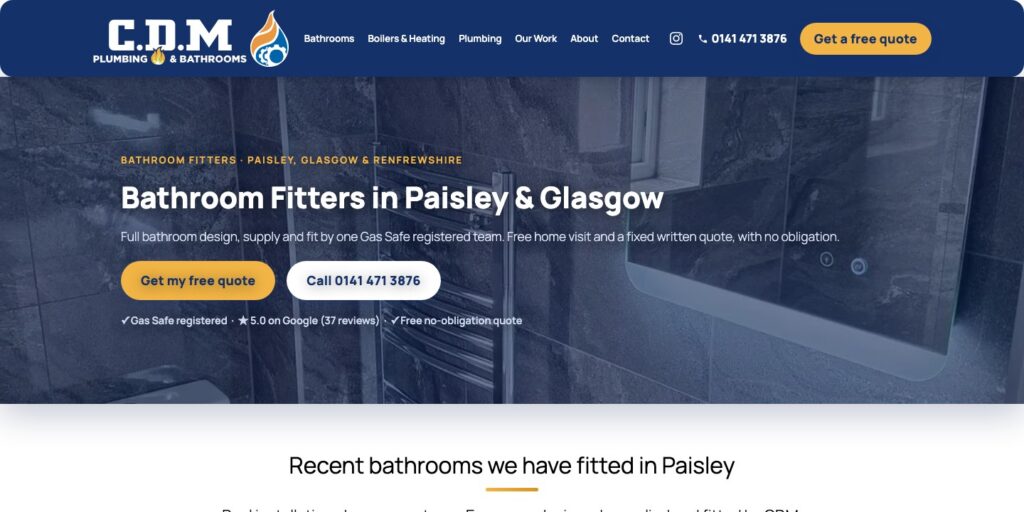 C.D.M Plumbing & Bathrooms Local SEO